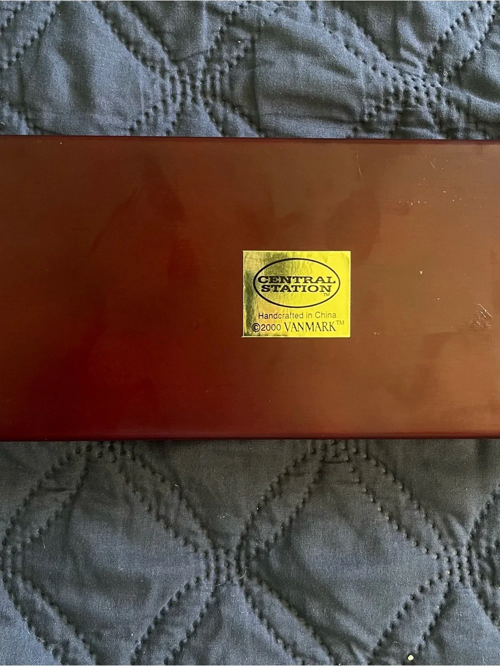 Vanmark “Central Station” collectible wooden pen/trinket box